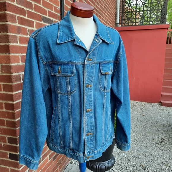 Lee Vintage 90's Denim Trucker Jacket Unisex Spring Blogger - Picture 3 of 12